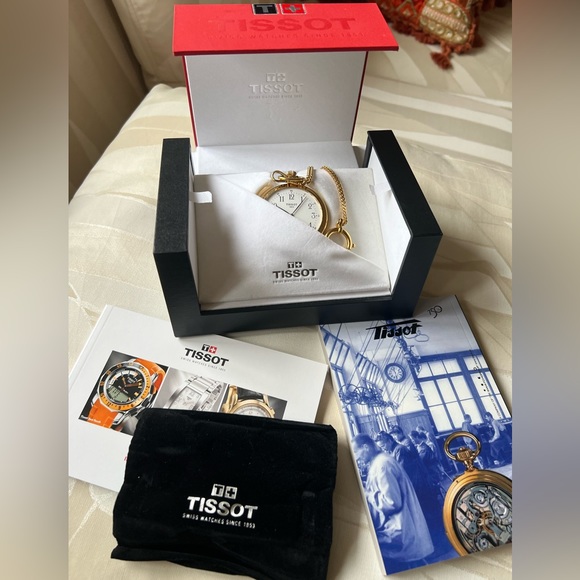 EUC TISSOT POCKET WATCH. CASE AND DUST BAG INCLUDED. - Picture 8 of 13